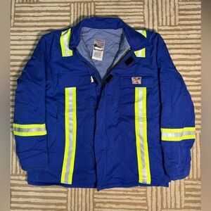 White Bear FR Westex UltraSoft Men’s Insulated Parka With Reflective Size Large